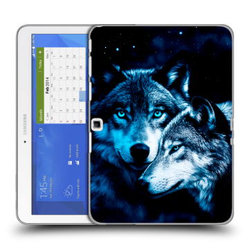 Силиконовый чехол на планшета Samsung Galaxy Tab 4 10.1 с принтом Волки Силиконовый чехол на планшета Samsung Galaxy Tab 4 10.1 с принтом Волки