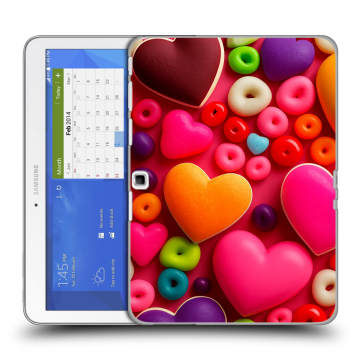 Силиконовый чехол на планшета Samsung Galaxy Tab 4 10.1 с принтом Сердечки Силиконовый чехол на планшета Samsung Galaxy Tab 4 10.1 с принтом Сердечки