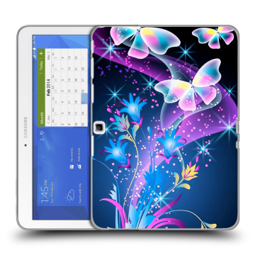 Силиконовый чехол на Samsung Galaxy Tab 4 10.1 с принтом Бабочки