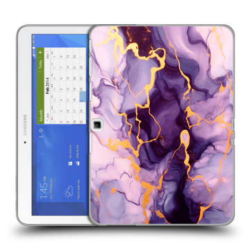 Силиконовый чехол на Samsung Galaxy Tab 4 10.1 с принтом Мрамор