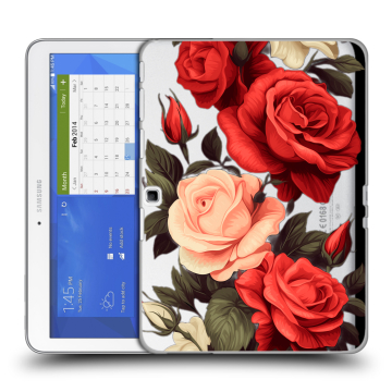 Силиконовый чехол на Samsung Galaxy Tab 4 10.1 с принтом Розы