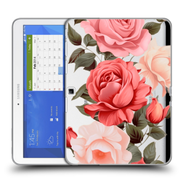 Силиконовый чехол на Samsung Galaxy Tab 4 10.1 с принтом Розы