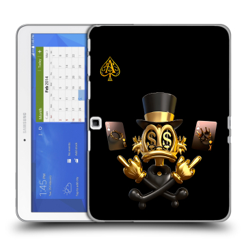 Силиконовый чехол на Samsung Galaxy Tab 4 10.1 с принтом Золотой скрудж макдак Силиконовый чехол на Samsung Galaxy Tab 4 10.1 с принтом Золотой скрудж макдак