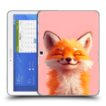 Силиконовый чехол на Samsung Galaxy Tab 4 10.1 с принтом милая лиса