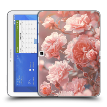 Силиконовый чехол на Samsung Galaxy Tab 4 10.1 с принтом Розовые розы