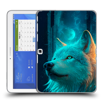Силиконовый чехол на Samsung Galaxy Tab 4 10.1 с принтом бабочки саккура