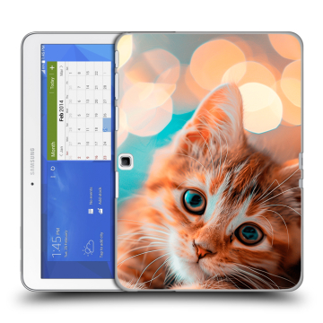 Силиконовый чехол на Samsung Galaxy Tab 4 10.1 с принтом котик