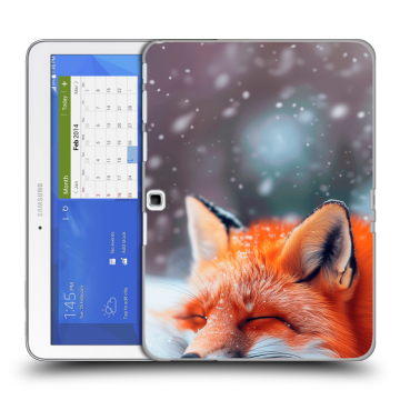 Силиконовый чехол на Samsung Galaxy Tab 4 10.1 с принтом лиса
