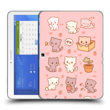 Силиконовый чехол на Samsung Galaxy Tab 4 10.1 с принтом Hello Kitty Хелоу Кити