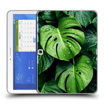 Силиконовый чехол на Samsung Galaxy Tab 4 10.1 с принтом Листья