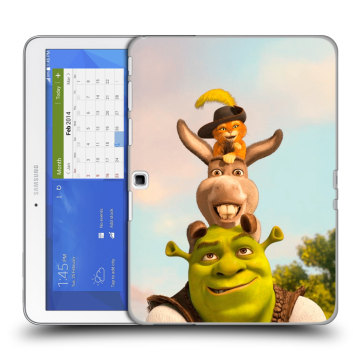 Силиконовый чехол на Samsung Galaxy Tab 4 10.1 с принтом Шрек Shrek