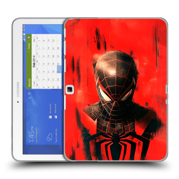 Силиконовый чехол на Samsung Galaxy Tab 4 10.1 с принтом человек паук spiderman