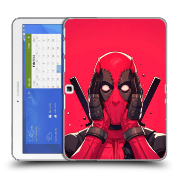 Силиконовый чехол на Samsung Galaxy Tab 4 10.1 с принтом Дедпул Deadpool