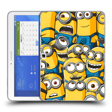 Силиконовый чехол на Samsung Galaxy Tab 4 10.1 с принтом Миньоны