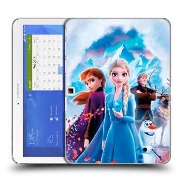 Силиконовый чехол на Samsung Galaxy Tab 4 10.1 с принтом Холодное сердце Frozen