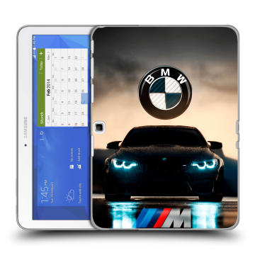 Силиконовый чехол на Samsung Galaxy Tab 4 10.1 с принтом БМВ BMW