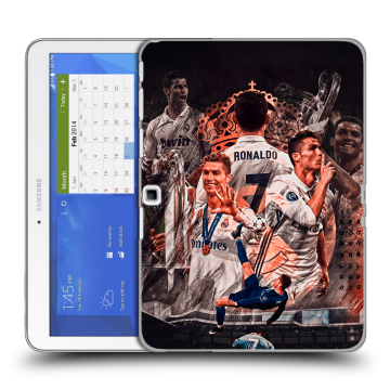Силиконовый чехол на Samsung Galaxy Tab 4 10.1 с принтом Реал Роналдо Real Ronaldo Силиконовый чехол на Samsung Galaxy Tab 4 10.1 с принтом Реал Роналдо Real Ronaldo
