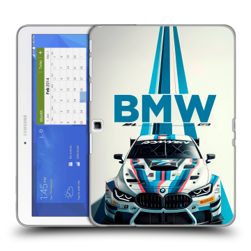 Силиконовый чехол на Samsung Galaxy Tab 4 10.1 с принтом БМВ BMW