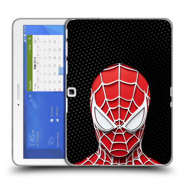 Силиконовый чехол на Samsung Galaxy Tab 4 10.1 с принтом человек паук spiderman