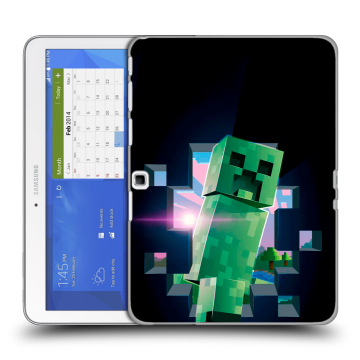 Силиконовый чехол на Samsung Galaxy Tab 4 10.1 с принтом Майнкрафт Minecraft