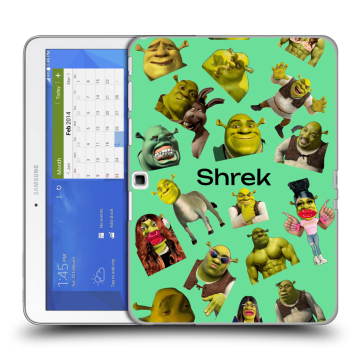 Силиконовый чехол на Samsung Galaxy Tab 4 10.1 с принтом Шрек Shrek