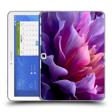Силиконовый чехол на Samsung Galaxy Tab 4 10.1 с принтом женский цветы