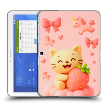 Силиконовый чехол на Samsung Galaxy Tab 4 10.1 с принтом для девочек