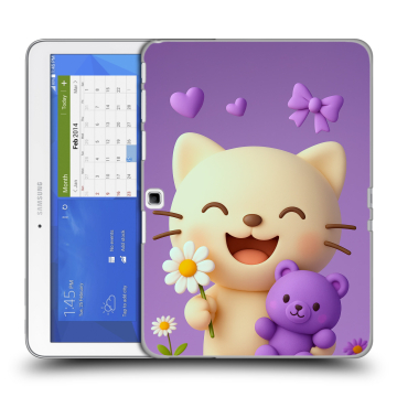Силиконовый чехол на Samsung Galaxy Tab 4 10.1 с принтом для девочек