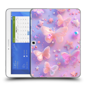 Силиконовый чехол на Samsung Galaxy Tab 4 10.1 с принтом Бабочки Силиконовый чехол на Samsung Galaxy Tab 4 10.1 с принтом Бабочки