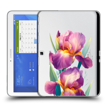 Силиконовый чехол на Samsung Galaxy Tab 4 10.1 с принтом Цветы орхидеи