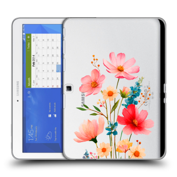 Силиконовый чехол на Samsung Galaxy Tab 4 10.1 с принтом Цветы