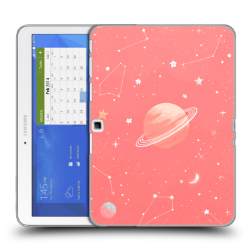 Силиконовый чехол на Samsung Galaxy Tab 4 10.1 с принтом Розовый космос