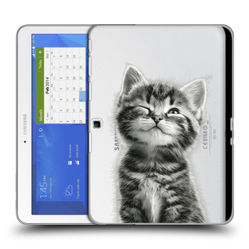 Силиконовый чехол на Samsung Galaxy Tab 4 10.1 с принтом Котенок
