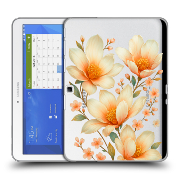 Силиконовый чехол на Samsung Galaxy Tab 4 10.1 с принтом Цветы