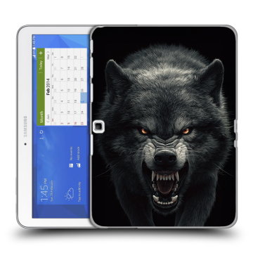 Силиконовый чехол на Samsung Galaxy Tab 4 10.1 с принтом Волк