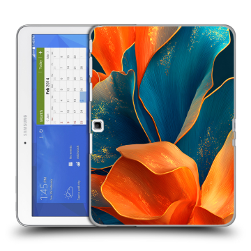 Силиконовый чехол на Samsung Galaxy Tab 4 10.1 с принтом Цветы