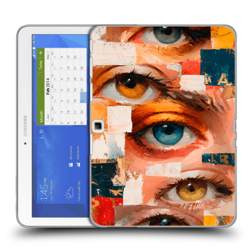 Силиконовый чехол на Samsung Galaxy Tab 4 10.1 с принтом Модный принт
