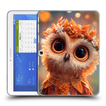 Силиконовый чехол на Samsung Galaxy Tab 4 10.1 с принтом Милая сова
