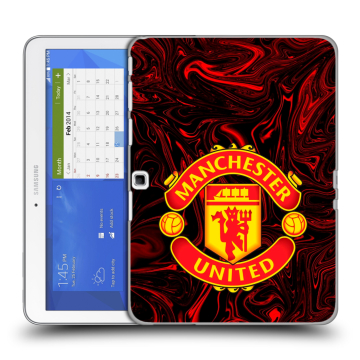 Силиконовый чехол на Samsung Galaxy Tab 4 10.1 с принтом Manchester United