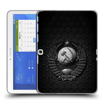 Силиконовый чехол на Samsung Galaxy Tab 4 10.1 с принтом Герб Флаг СССР Силиконовый чехол на Samsung Galaxy Tab 4 10.1 с принтом Герб Флаг СССР
