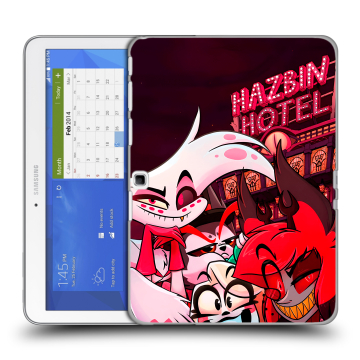 Силиконовый чехол на Samsung Galaxy Tab 4 10.1 с принтом Hazbin Hotel Отель Хазбин