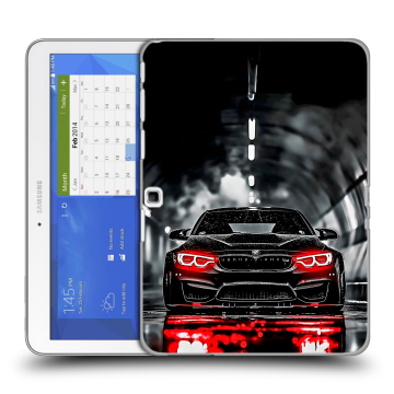 Силиконовый чехол на Samsung Galaxy Tab 4 10.1 с принтом BMW БМВ