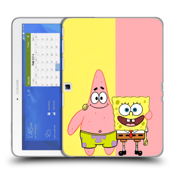 Силиконовый чехол на Samsung Galaxy Tab 4 10.1 с принтом Спанч боб Спанчбоб