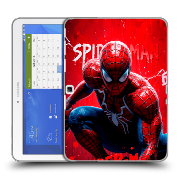 Силиконовый чехол на Samsung Galaxy Tab 4 10.1 с принтом Spiderman Человек паук