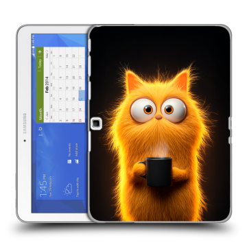 Силиконовый чехол на Samsung Galaxy Tab 4 10.1 с принтом Смешной кот