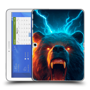 Силиконовый чехол на Samsung Galaxy Tab 4 10.1 с принтом Медведь