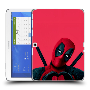 Силиконовый чехол на Samsung Galaxy Tab 4 10.1 с принтом Дедпул Deadpool