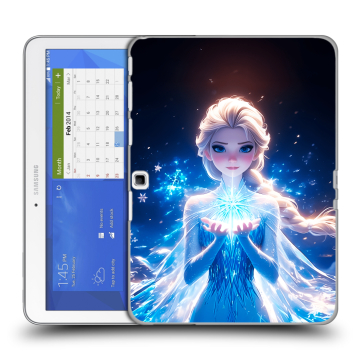 Силиконовый чехол на Samsung Galaxy Tab 4 10.1 с принтом Холодное сердце Frozen