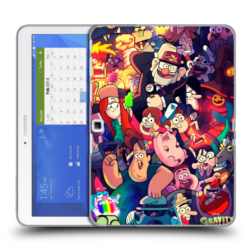 Силиконовый чехол на Samsung Galaxy Tab 4 10.1 с принтом Gravity Falls Гравити Фолз