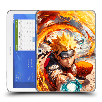Силиконовый чехол на Samsung Galaxy Tab 4 10.1 с принтом Аниме Наруто Naruto